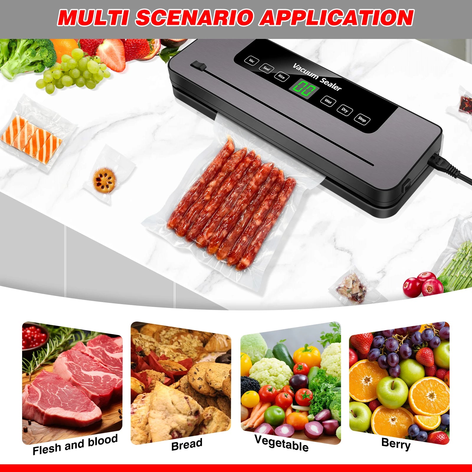 PactFresh vacuum sealer compact size compared to kitchen drawer