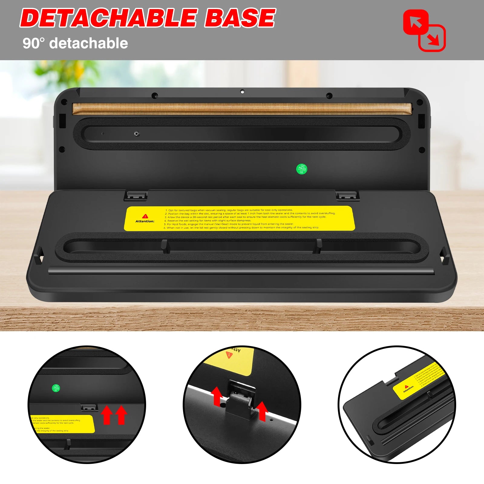 PactFresh vacuum sealer one-button operation demonstration