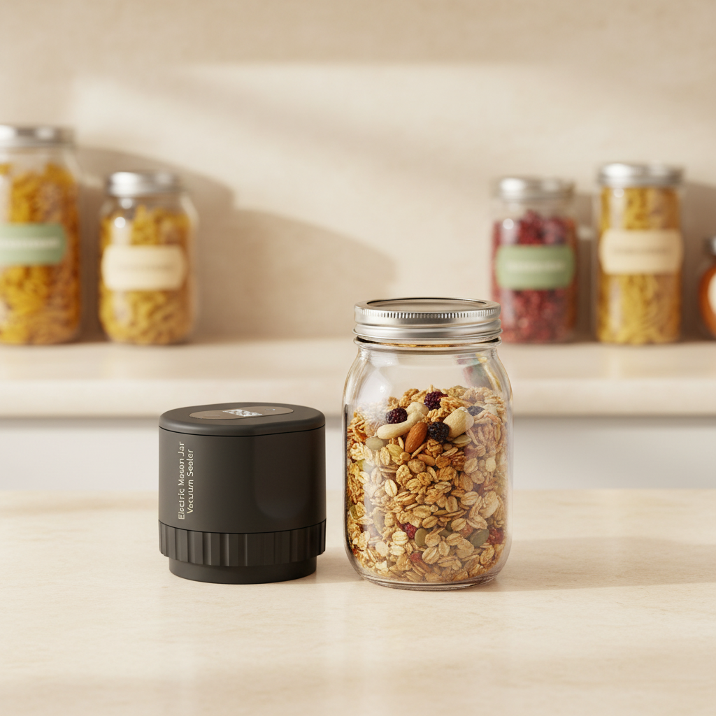 PactFresh jar sealer kit with wide-mouth and standard adapters